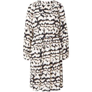 SOAKED IN LUXURY Jurk 'Alize'  oranje / zwart / wit