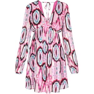 IZIA Jurk  lichtblauw / rosa / lichtroze / zwart