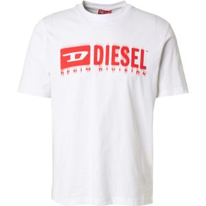 Diesel T Adjust Q7 T-shirt Met Korte Mouwen Wit Man