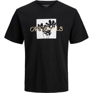 JACK & JONES Shirt  oranje / zwart / wit