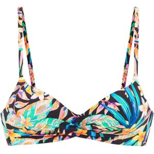 Sunseeker - Triangel-bikinitop - Zwart gedessineerd - Petit - Met een moderne print