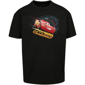 F4NT4STIC Shirt 'Cars Lightning McQueen'  geel / rood / zwart / wit