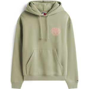 Tommy Jeans Sweatshirt 'NOVELTY'  pastelgroen / wit