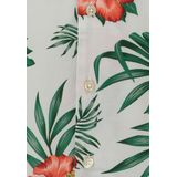 Overhemd - Bloemenprint - Viscose - Regular Fit - Knoopsluiting