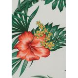 Overhemd - Bloemenprint - Viscose - Regular Fit - Knoopsluiting