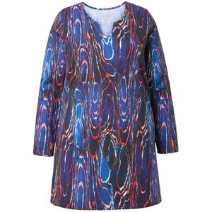 Ulla Popken Shirt  royal blue/koningsblauw / rood / zwart