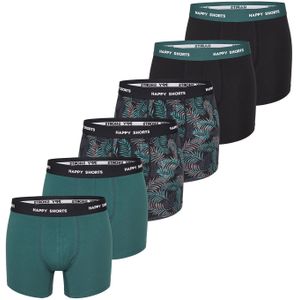 Happy Shorts Boxershorts  groen / zwart / wit