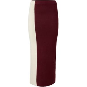 EDITED Rok 'Jane'  bordeaux / wit