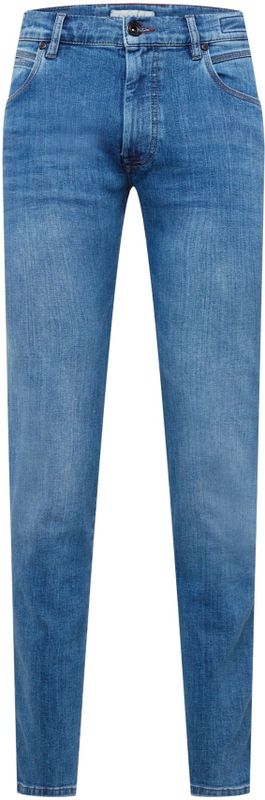 Jeans - Puur Middenblauw - 76% Katoen, 23% Polyester, 1% Elastaan - Slim Fit