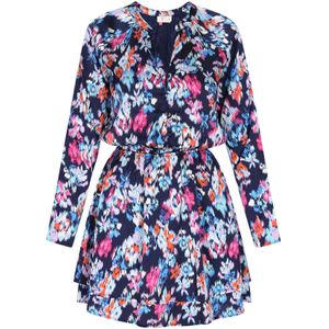 IZIA Blousejurk  marine / lichtblauw / pink / offwhite