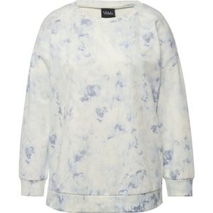 Ulla Popken Sweatshirt  violetblauw / wit