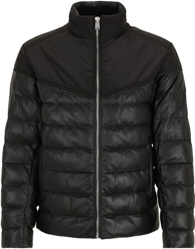 BOSS - MERSINO 1 - Gewatteerd Jack - Regular Fit - Lamsleer