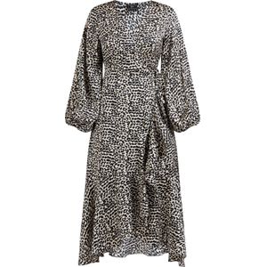 faina Jurk  crème / zwart