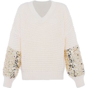 faina Trui  goud / wolwit