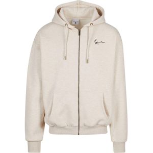 Karl Kani Sweatvest 'Diner'  lichtbeige / lichtblauw / zwart