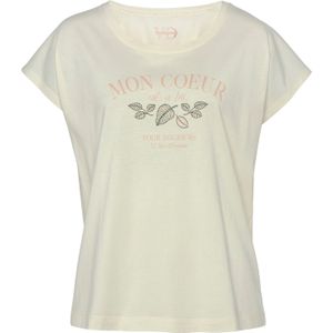 VIVANCE Slaapshirt  crème / donkergroen / rosé