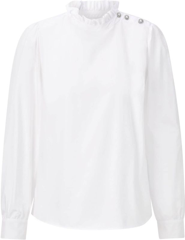 Rich & Royal - Blouse - Wit - Wijde Blouse - Lange Mouw