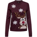 Onlxmas - Gebreide Pullover - O-hals - Lange Mouwen