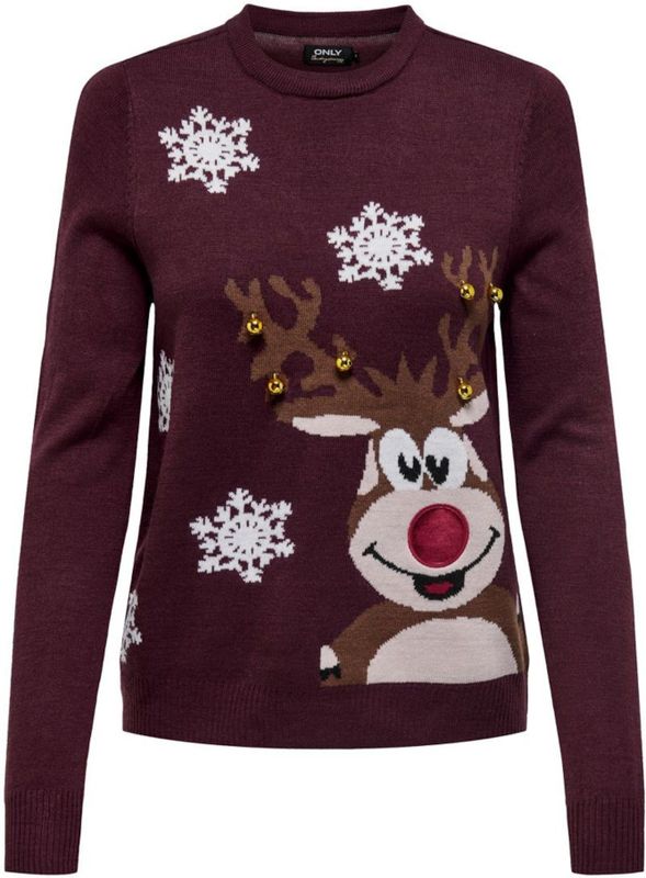 Onlxmas - Gebreide Pullover - O-hals - Lange Mouwen