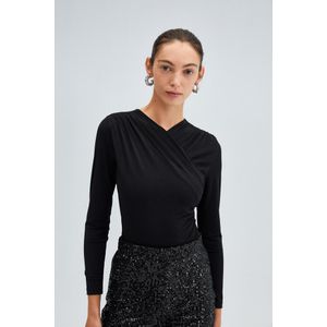 Touche Prive Blouse body  zwart