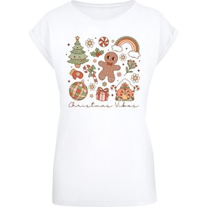 F4NT4STIC Shirt  bruin / geel / groen / rood / wit