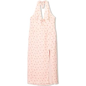 Bershka Zomerjurk  geel / groen / pink / rosa