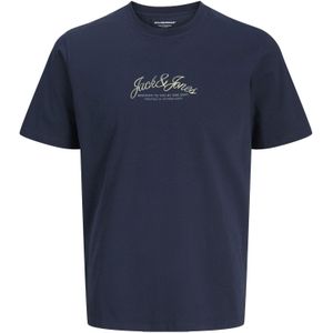 JACK & JONES Shirt  blauw / wit