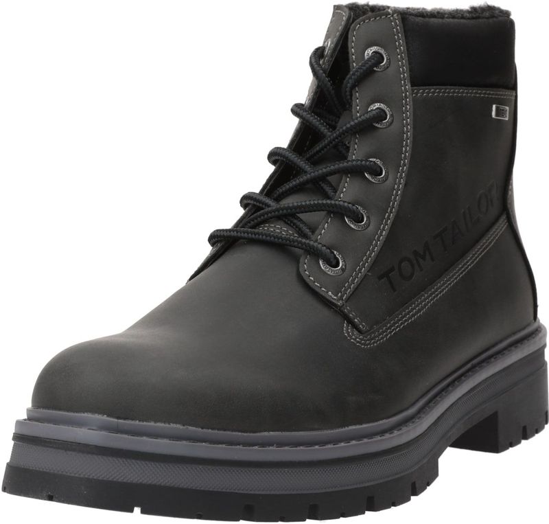 Kuitlaarzen - Donkergrijs - Synthetisch - Vetersluiting - Normale Wijdte