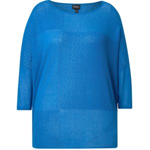 Ulla Popken Oversized trui  royal blue/koningsblauw