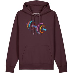 Watapparel Sweatshirt '80s Hantel'  gemengde kleuren / donkerrood