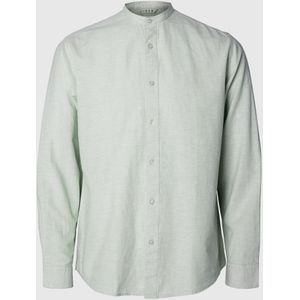 Overhemd - Mélange - Katoen - Lange Mouw - Regular Fit