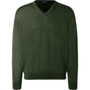 Gebreide pullover van scheerwol met V-hals