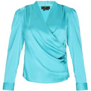 faina Blouse  aqua