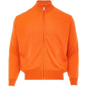 aleva Gebreid vest  oranje