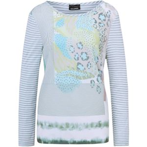 Goldner Shirt  turquoise / lichtgrijs / appel / donkergroen
