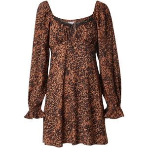Miss Selfridge Jurk  cognac / cappuccino / zwart