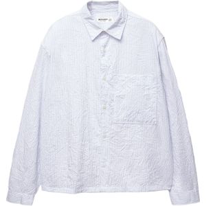 Pull&Bear Overhemd  lichtblauw / offwhite