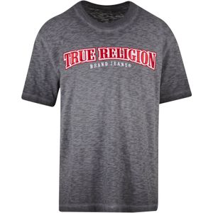 True Religion Shirt 'Sclub'  rood / zwart gemêleerd / wit