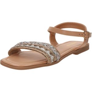 ABOUT YOU Sandalen met riem 'Mathilda'  bruin / grijs