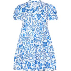 FELIPA Jurk 'Fashion Look'  royal blue/koningsblauw / hemelsblauw / wit