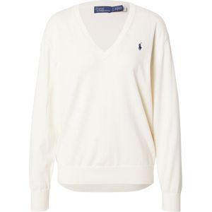 Polo Ralph Lauren - Trui - Crème - V-hals - Losse Pasvorm - Lange Mouw