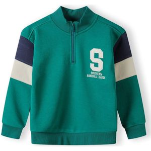 MINOTI Sweatshirt  marine / donkergroen / wit