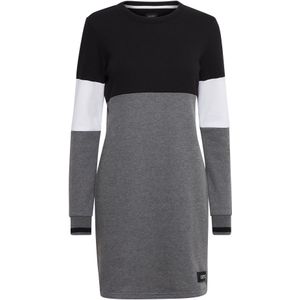 Oxmo Jurk 'Omila'  grijs / zwart / wit