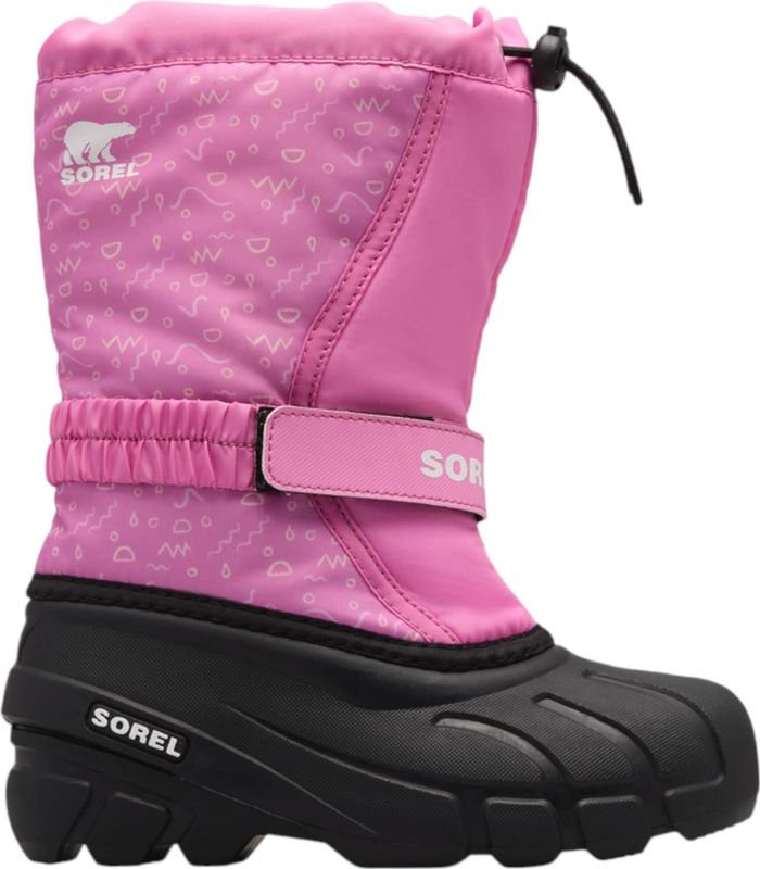 SOREL Snowboots 'Flurry'  rosa / zwart / wit