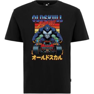 Oldskull Shirt 'Xtreme Giant Racer'  blauw / geel / rood / zwart