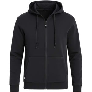 Ombre Sweatvest 'OM-SSZP-0213'  zwart