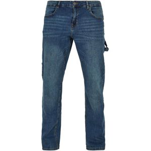 Urban Classics Cargojeans 'Carpenter'  blauw denim