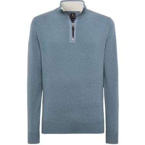 Boggi Milano - Cashmere Half-Zip Jumper - Blauw - Heren