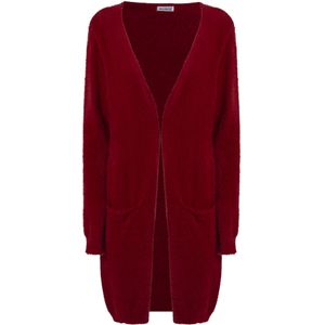 Influencer Gebreid vest  bordeaux