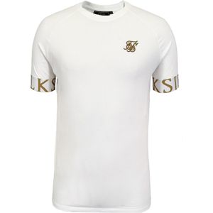 SikSilk Shirt  sepia / wit